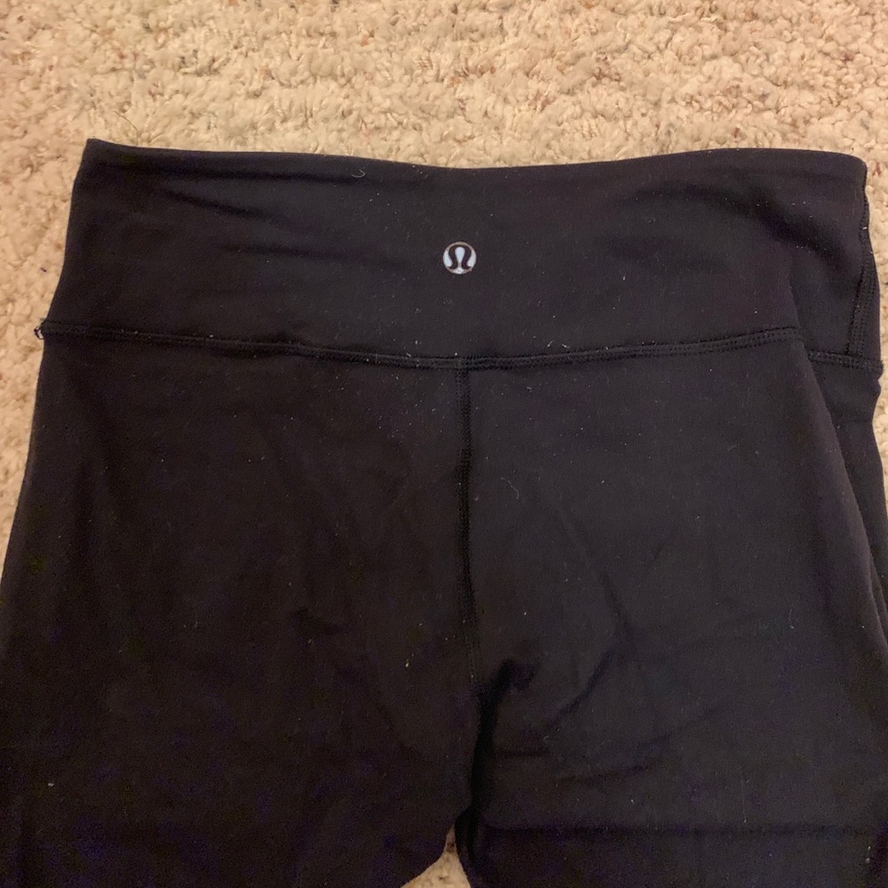 Black 7/8 Wunder Under Lululemon Leggings